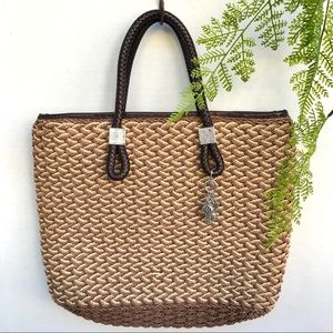 Vintage Brighton Straw Handbag